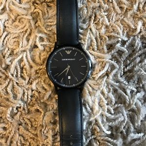 Emporio Armani Men’s black watch